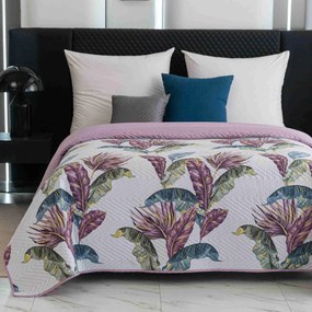 Cuvertura de pat TROPIC alb / roz Dimensiune: 220 x 240 cm