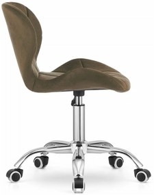 Scaun de birou AVOLA VELVET maro