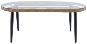 Set mobilier de grădină Arala (natural + bej + negru) (pentru 4 persoane). 1116234