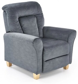 Fotoliu recliner Bard stofa gri H102 cm