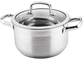 Oală din oțel inoxidabil Lamart LTSS2212 cu capacPrestige, 22 x 12,5 cm