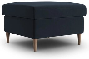 Taburet albastru închis cu tapițerie din catifea Kyoto – Cosmopolitan Design