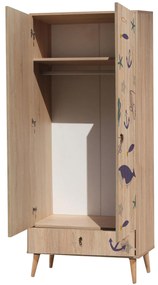 Dulap de haine Cettelona (Multicolor). 1107065