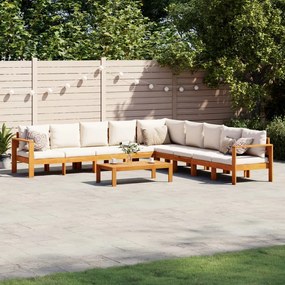 3214854 vidaXL Set de canapele de grădină cu perne, 6 piese, lemn masiv acacia