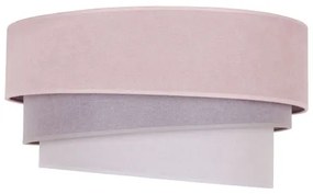 Duolla - Plafonieră TRIO 1xE27/15W/230V d. 45 cm roz/gri/alb