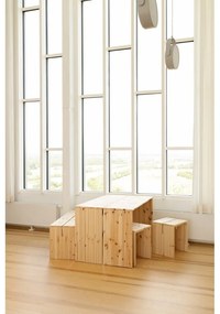 Scaun tip taburet în culoare naturală din lemn de pin Join-In – Karup Design