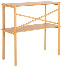 Masă consolă în culoare naturală din bambus 32x83 cm Manaus – House Nordic