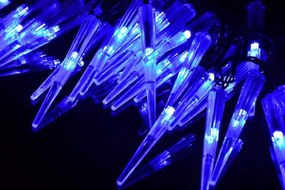 Țurțuri decorativi de Crăciun - 60 LED-uri, albastru