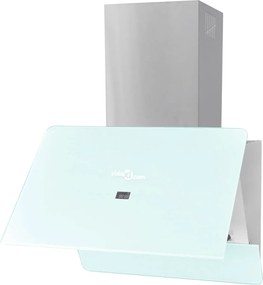 vidaXL Hotă de bucătărie din sticlă securizată, alb, 600 mm