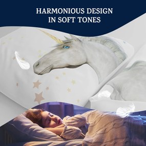 sleepwise, Soft Wonder Kids-Edition, lenjerie de pat, 135 x 200 cm, 80 x 80, respirabil, microfibră