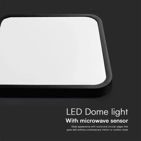 LED plafonieră baie cu senzor LED/18W/230V IP44 4000K 29x29 cm +DO