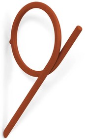 Cârlig teracotă de montat pe perete din oțel Tuba M – Spinder Design