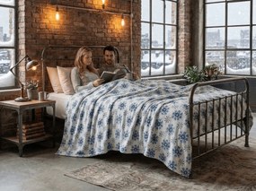 Patura cocolino ICY FLAKES, alba Dimensiune: 200 x 220 cm