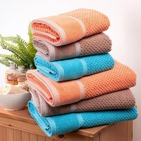 decoDoma Set de prosoape din frotir MODENA turcoaz 50 x 100 cm, 4 buc