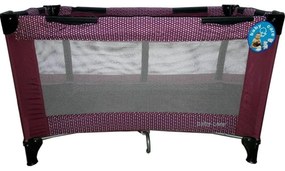Patut Pliant, Tarc copii Baby Care™ PRO, Pliabil pe 2 Niveluri, plasa tantari,geanta transport inclusa, Mov