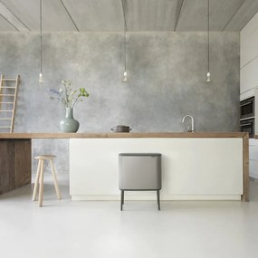 Coș Brabantia Bo Touch 651113, 11+23 l, Deschidere lină și silențioasă, Deschidere mare, Gri