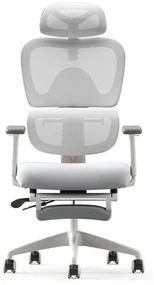 RESIGILAT- Scaun ergonomic MUSSO E600SE ADAPTIVE, șezut translatabil, cotiere 3D, suport lombar adaptiv, suport picioare, mecanism multifunctional inclinare/blocare, pivotant, Mesh, Gri