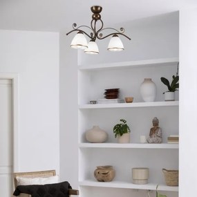 Lustră aplicată RETRO 3xE27/60W/230V patină bronz