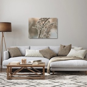Tablou pe sticlă - Plantează în îngheț (70x50 cm)