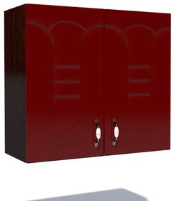Corp superior 80. cu 2 usi Zebra MDF tulip rosu
