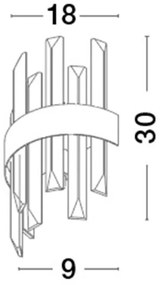 Aplica de perete eleganta design modern Crown