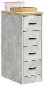 vidaXL Dulap depozitare garaj Beton Gri 30x51x85 cm lemn masiv de pin