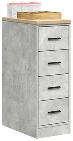 vidaXL Dulap depozitare garaj Beton Gri 30x51x85 cm lemn masiv de pin