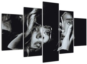 Tablou - Privind în oglindă (150x105 cm)