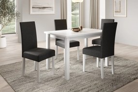 Scaun tapitat, din lemn, Nola II, ADRK Furniture (Culoare: Sonoma / Opium 85)