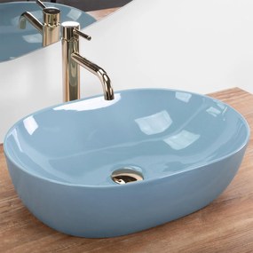 Lavoar Lisa albastru lucios L49 cm