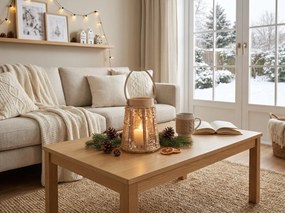Lampa cu sclipici CONE GLAM 22 cm, natural