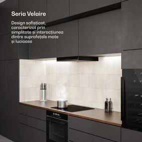 Klarstein Plită cu inducție Velaire, elegantă, minimalistă, puternică, 4 zone de gătit, 7000 W, 60 cm