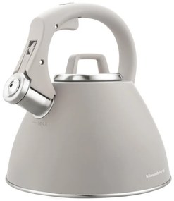 Fierbător fluierător Klausberg KB 7953, 2.5 l, Oțel inoxidabil, Mâner termoizolant, Inducție, Bej