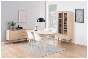 Vitrină în culoare naturală cu aspect de lemn de stejar 80x178 cm Nagano – Actona