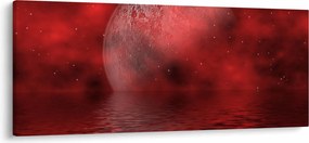 Tablou - Luna pe nivelul apei (120x50 cm)