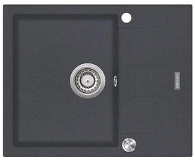 Chiuvetă de bucătărie CUBIS 50x62 cm granit/gri închis - Concept DG05C45DG
