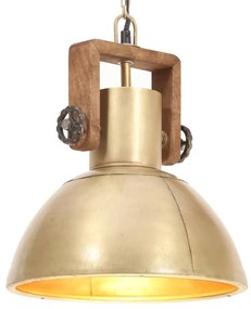 vidaXL Lampă suspendată industrială, 25 w, arămiu, 30 cm, e27, rotund