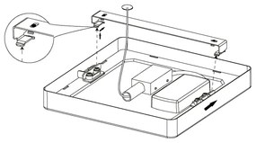 Eglo 99241 - Plafonieră LED FUEVA 5, 5 x LED, 16,5 W, 230 V