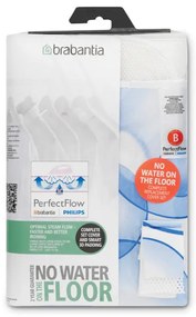 Husa pentru masa de calcat Brabantia B 90300147, 124x38 cm, 9 mm, PerfectFlow, Alb/Albastru