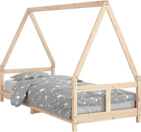 vidaXL Cadru de pat pentru copii, 80x200 cm, lemn masiv de pin