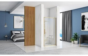 Rea Rapid Swing usi de dus 100 cm inclinabila auriu periat sticla transparenta REA-K2503