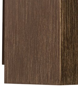 Aplică modernă din bronz întunecat pătrat cu 2 lumini - Sandy