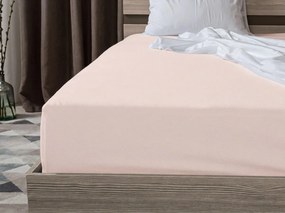 Cearsaf Jersey cu elastic 180 x 200 cm roz deschis