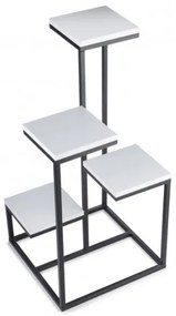 Suport flori KASKADA 79x40 cm negru/alb