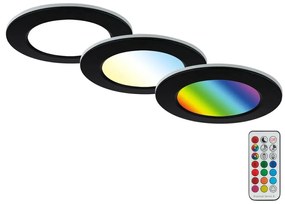 SET 3x plafonieră LED RGBW dimabilă pentru baie LED/4,8W/230V IP65 Briloner
