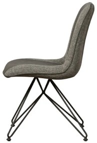 Scaun tapitat Capri Vintage gri