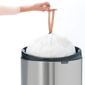 Cos de gunoi Brabantia Touch Bin New 650528, 40 L, Inchidere silentioasa si lina, Spate plat, Inox mat