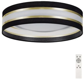 Plafonieră LED dimabilă SMART CORAL GOLD LED/24W/230V neagră/aurie + telecomandă
