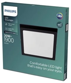 Plafonieră LED MAGNEOS LED/20W/230V 2700K neagră Philips