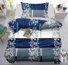 Lenjerie de pat bumbac LUXURY albastru Dimensiune lenjerie de pat: 70 x 90 cm | 140 x 200 cm